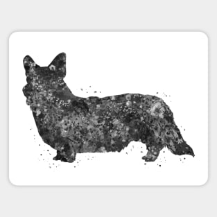 Cardigan Welsh Corgi dog black and white Magnet